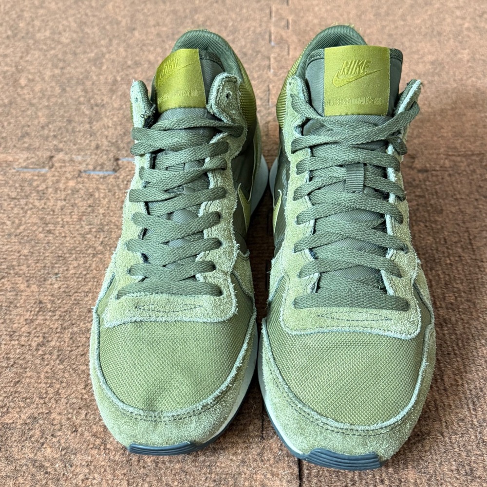 A- shoes Nike Internationalist Mid Olive Green Mens Sneakers 682844-303 Size 10 - Picture 2 of 12